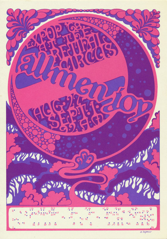 Steve Seymour Expop '68 at the Retinal Circus: Allmen Joy Postcard