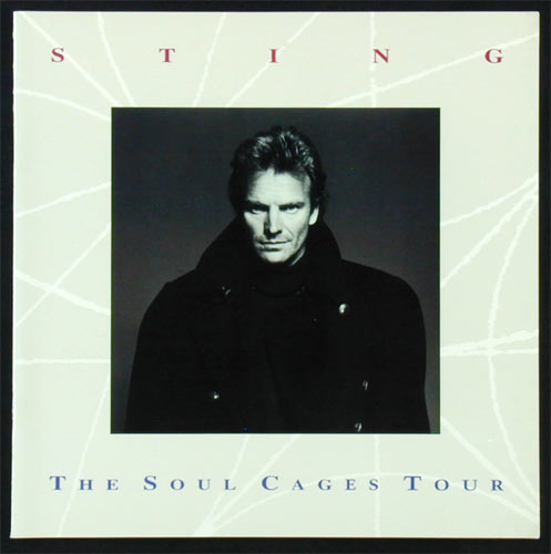 Sting 1991 Soul Cages Tour Concert Program