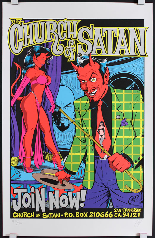 Coop Church Of Satan Silver Poster