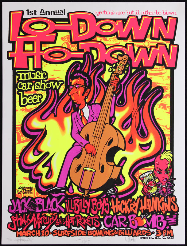 Mike Martin Johnny Thief and Jeff Wood - Low Brow Ink Lo-Down Ho-Down Poster