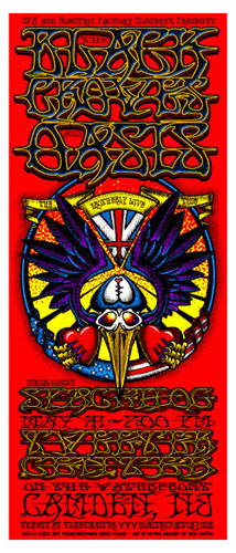 Jeff Wood - Drowning Creek The Black Crowes Handbill