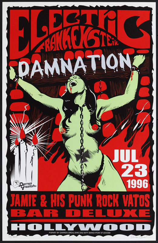 Darren Grealish Electric Frankenstein Poster