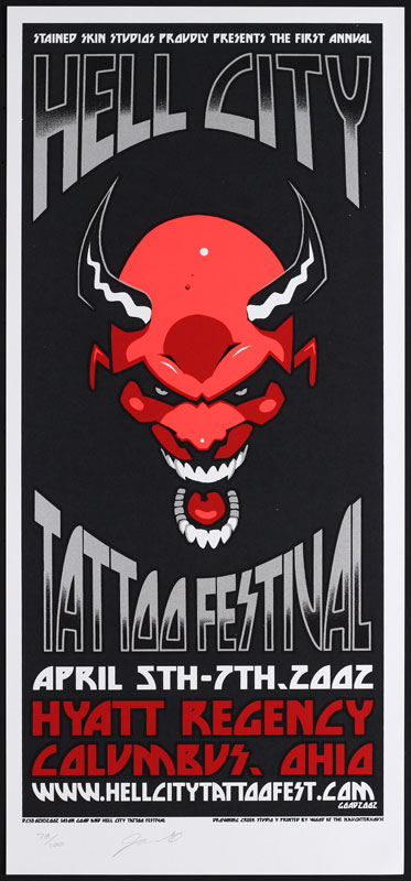 Jason Goad - Drowning Creek Hell City Tattoo Festival Poster