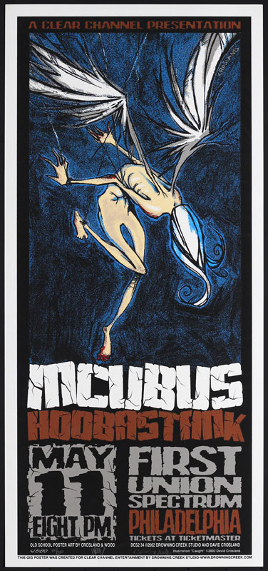 David Crosland and Jeff Wood - Drowning Creek Incubus Poster