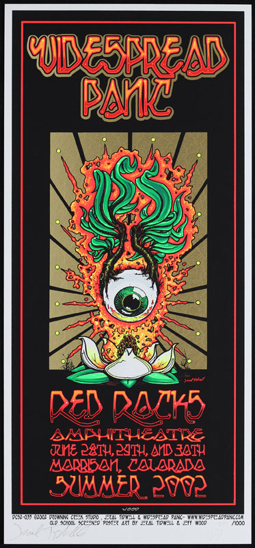 Jeral Tidwell and Jeff Wood - Drowning Creek Widespread Panic Poster