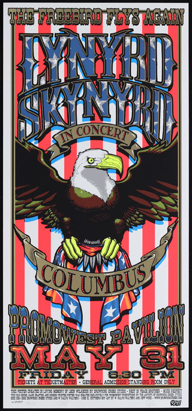 W. Ralph Walters and Jeff Wood - Drowning Creek Lynyrd Skynyrd Poster