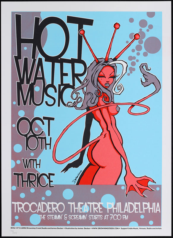 Jeff Wood and James Decker - Drowning Creek Hot Water Music Poster