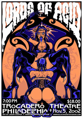 Jason Cooper and Jeff Wood - Drowning Creek Lords of Acid Poster