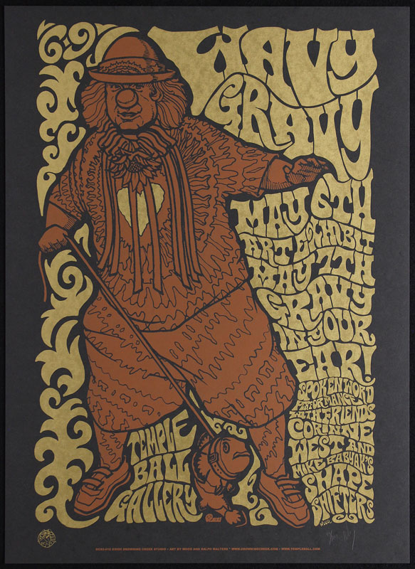 Jeff Wood - Drowning Creek Wavy Gravy Art Exhibition and Spoken Word Performance Poster