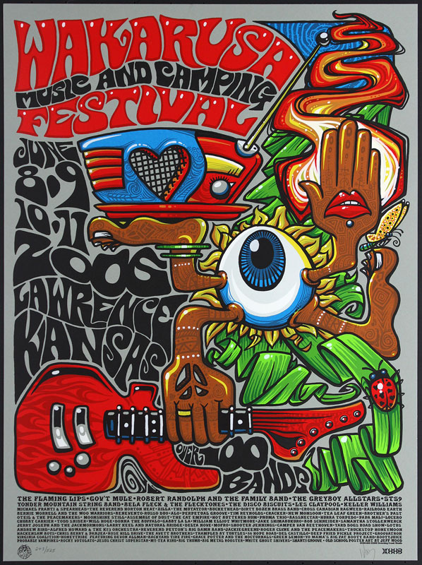 Jeff Wood - Drowning Creek Wakarusa Music and Camping Festival Poster