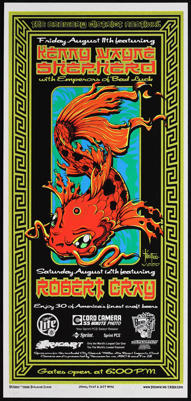 Johnny Thief and Jeff Wood - Drowning Creek Kenny Wayne Shepherd Poster