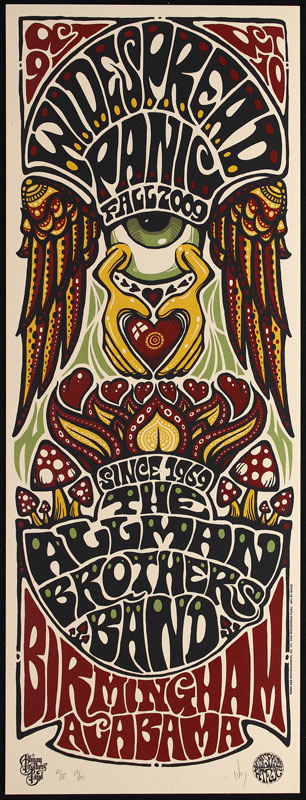 Jeff Wood - Drowning Creek Allman Brothers Poster