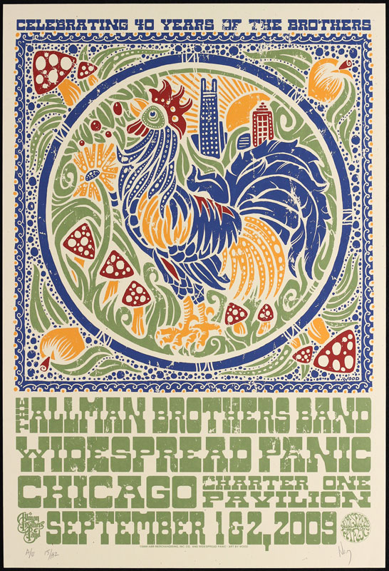 Jeff Wood - Drowning Creek Allman Brothers Poster