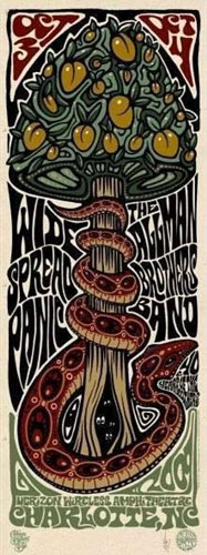 Jeff Wood - Drowning Creek Allman Brothers Poster