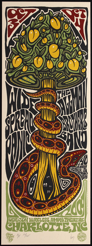 Jeff Wood - Drowning Creek Allman Brothers Poster