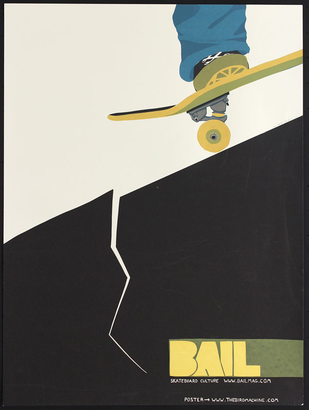 Mat Daly Bail Magazine Skateboard Culture Poster