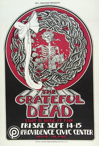 Randy Tuten Grateful Dead Rhode Island Concert  Poster - signed
