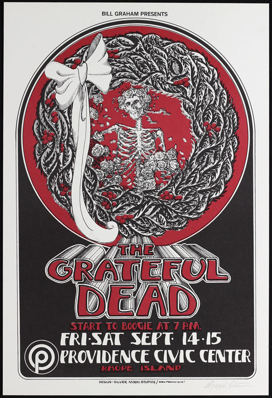 Randy Tuten Grateful Dead Rhode Island Concert  Poster - signed