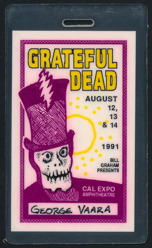 Grateful Dead Sacramento 1991 Laminate