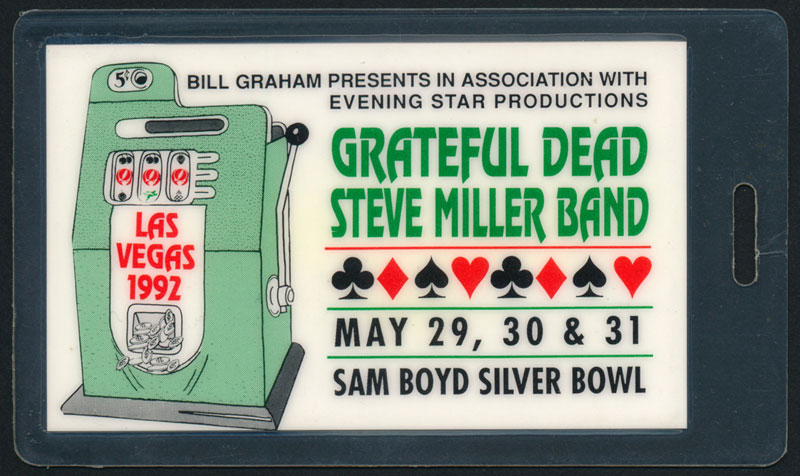 Grateful Dead UNLV 1992 Laminate