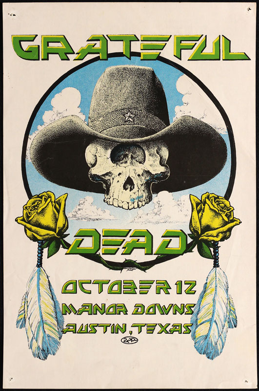Micael Priest Grateful Dead at Manor Downs Poster