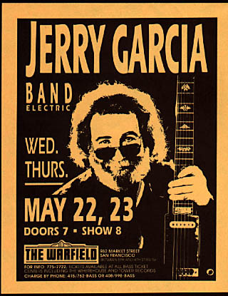 Jerry Garcia Band Photo Handbill