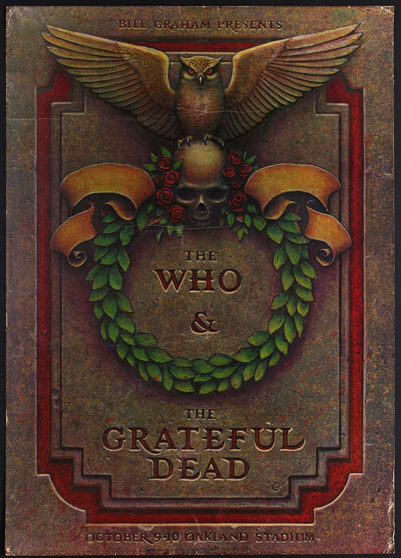 Phillip Garris The Who Grateful Dead Tombstone Poster
