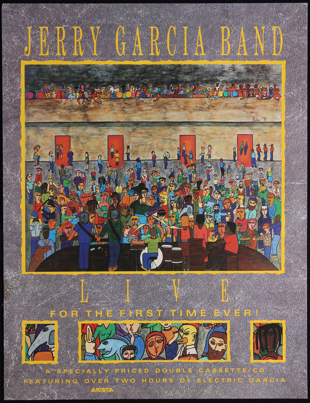 John Kahn Jerry Garcia Band - Live Album Release Promo Poster