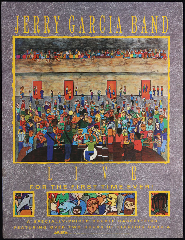 John Kahn Jerry Garcia Band - Live Album Release Promo Poster