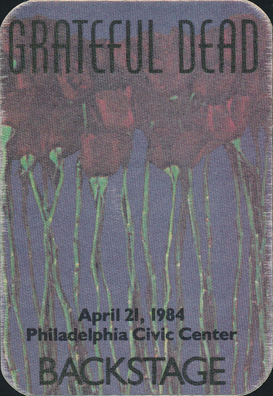 Grateful Dead 4/21/1984 Philadelphia Backstage Pass