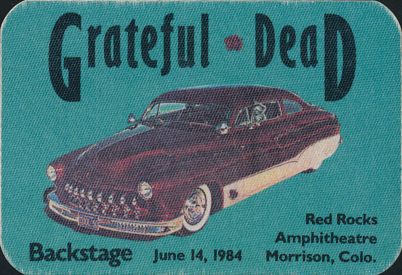 Grateful Dead 6/14/1984 Denver Backstage Pass