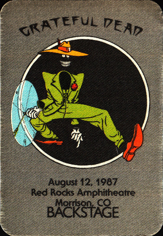 Grateful Dead 8/12/1987 Denver Backstage Pass