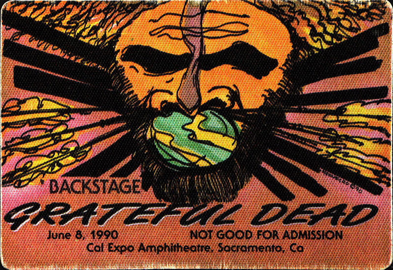 Grateful Dead 6/8/1990 Sacramento Backstage Pass