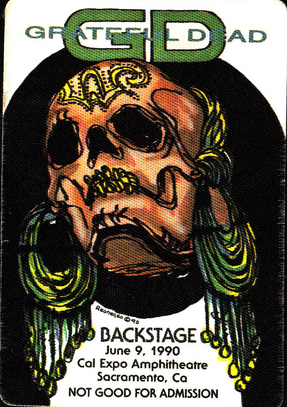 Grateful Dead 6/9/1990 Sacramento Backstage Pass