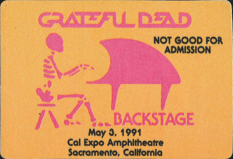 Grateful Dead 5/3/1991 Sacramento Backstage Pass