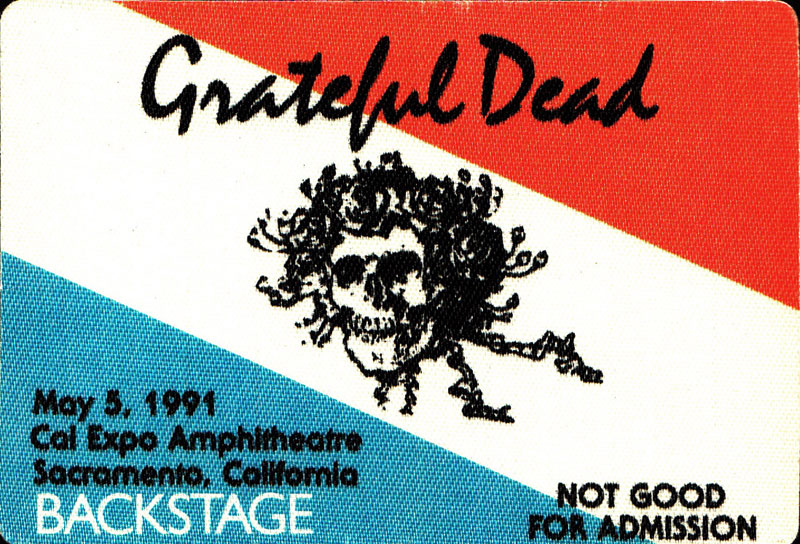 Grateful Dead 5/5/1991 Sacramento Backstage Pass