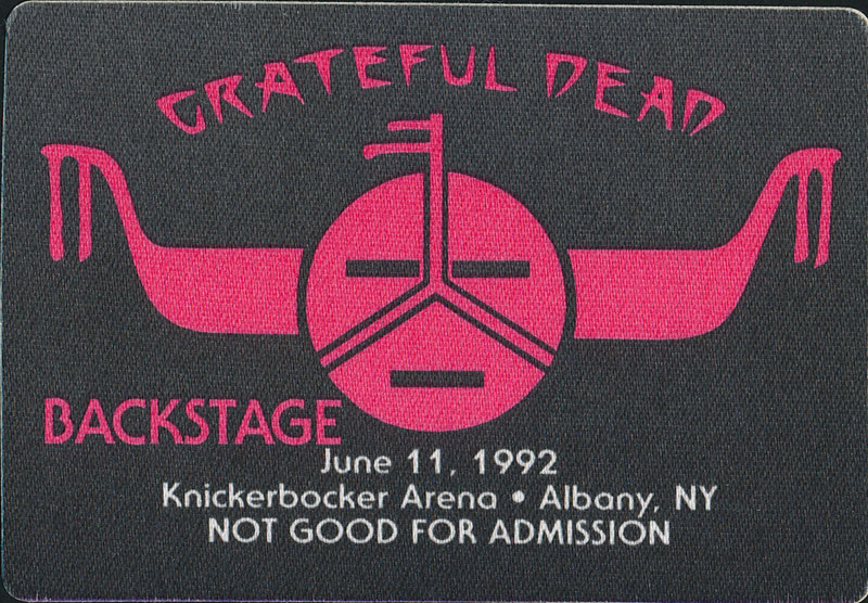 Rick Griffin Grateful Dead 6/11/1992 Albany NY Backstage Pass