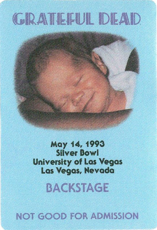 Grateful Dead 5/14/1993 Las Vegas Backstage Pass