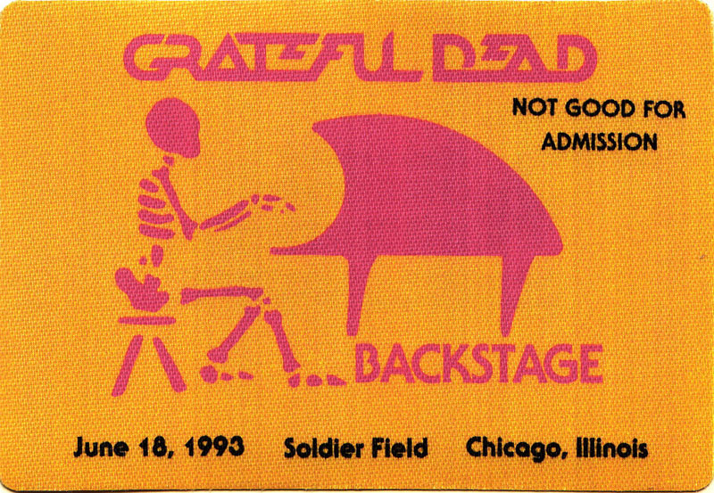 Grateful Dead 6/18/1993 Chicago Backstage Pass