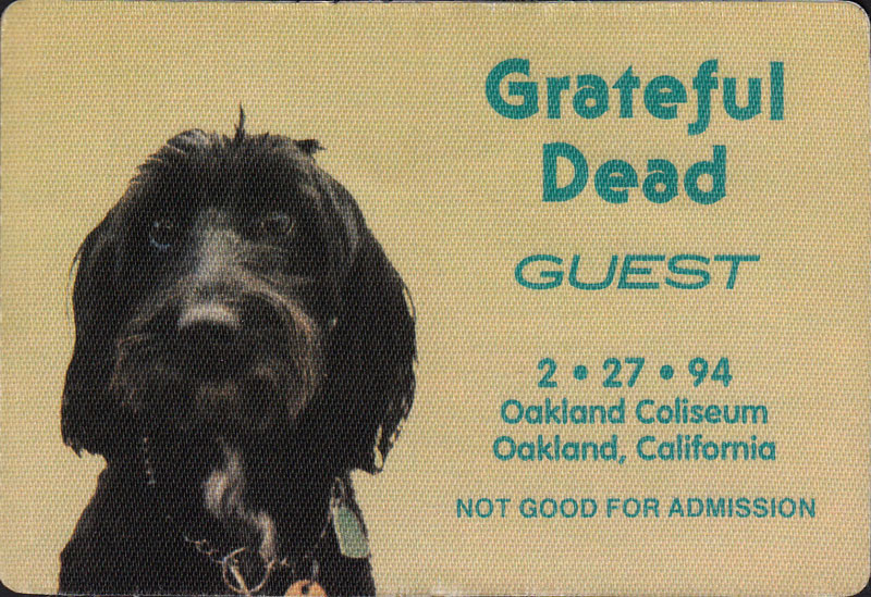 Grateful Dead 2/27/1994 Oakland Backstage Pass