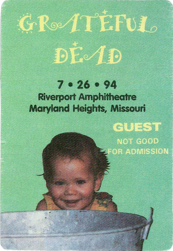 Grateful Dead 7/26/1994 St. Louis Backstage Pass