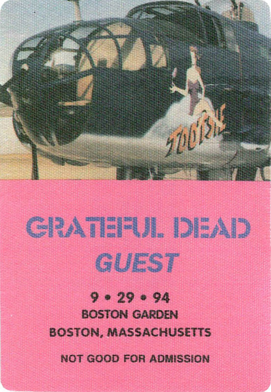 Grateful Dead 9/29/1994 Boston Backstage Pass
