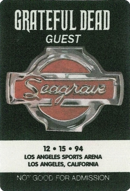 Grateful Dead 12/15/1994 Los Angeles Backstage Pass