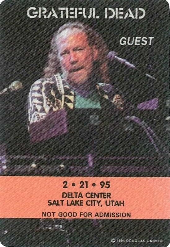 Grateful Dead 2/21/1995 Salt Lake City Backstage Pass