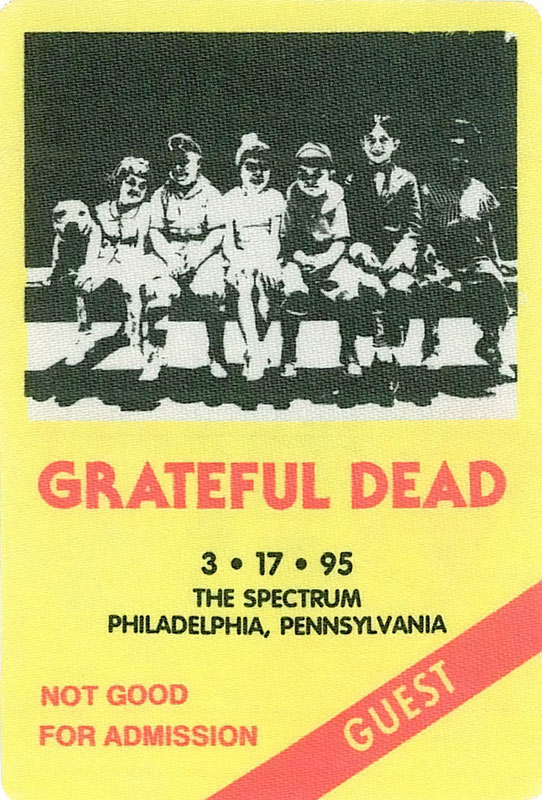 Grateful Dead 3/17/1995 Philadelphia Backstage Pass