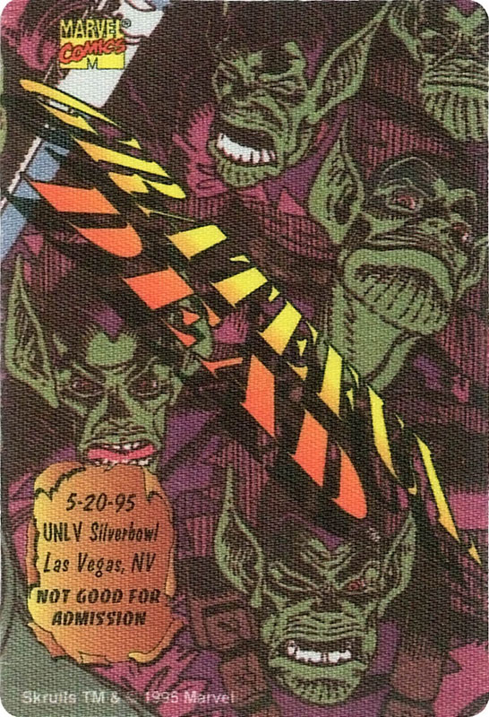 Grateful Dead 5/20/1995 Skrulls Marvel Backstage Pass