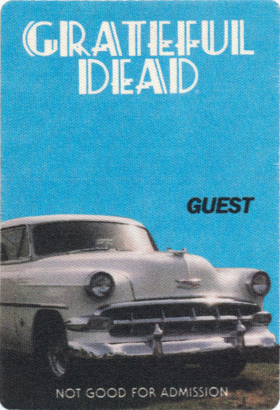 Grateful Dead Chevy Guest Backstage Pass