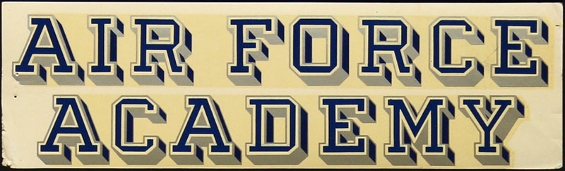 Air Force Academy Decal