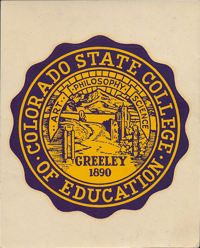 Colorado State College of Education Seal Decal