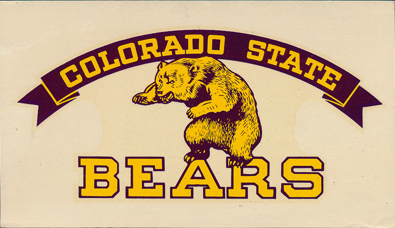 Colorado State College Bears Decal